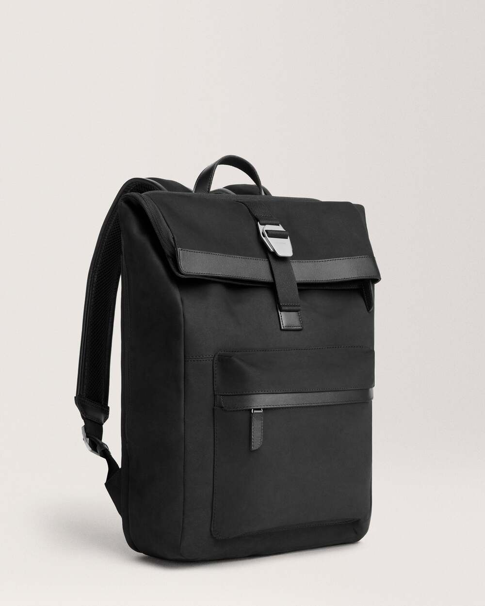 Carl Friedrik City-hopper Backpack Nubuck Leather 24L Black NEW Authentic